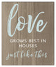 Love Grows 20x24 Canvas Wall Art