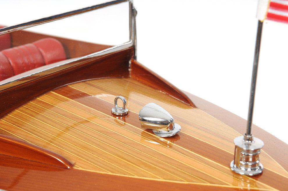 Chris Craft Runabout Medium Wooden Handcrafted boat model