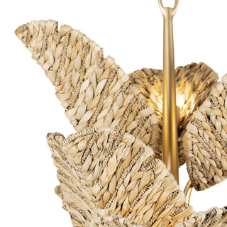 Varaluz 901C12 Banana Leaf 12 Light 44"W Abstract Candle Style - French Gold /