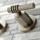 KS8028ML Two-Handle Wall Mount Tub Faucet, Brushed Nickel