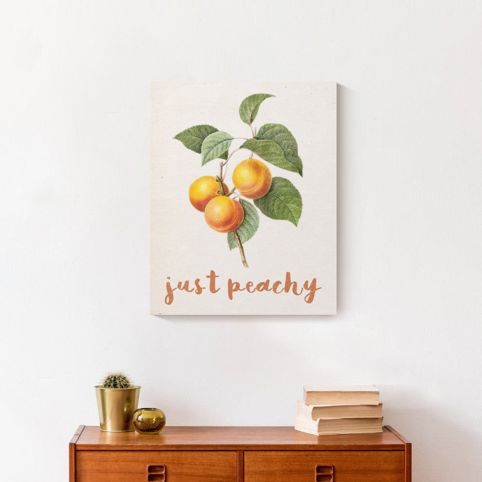 Just Peachy Vintage Peaches Canvas 16x20 Canvas Wall Art