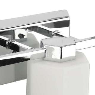Estrada Collection 3-Light Contemporary Bath and Vanity Light, Polished Chrome