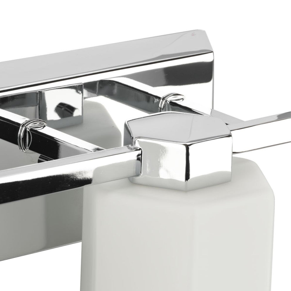 Estrada Collection 3-Light Contemporary Bath and Vanity Light, Polished Chrome