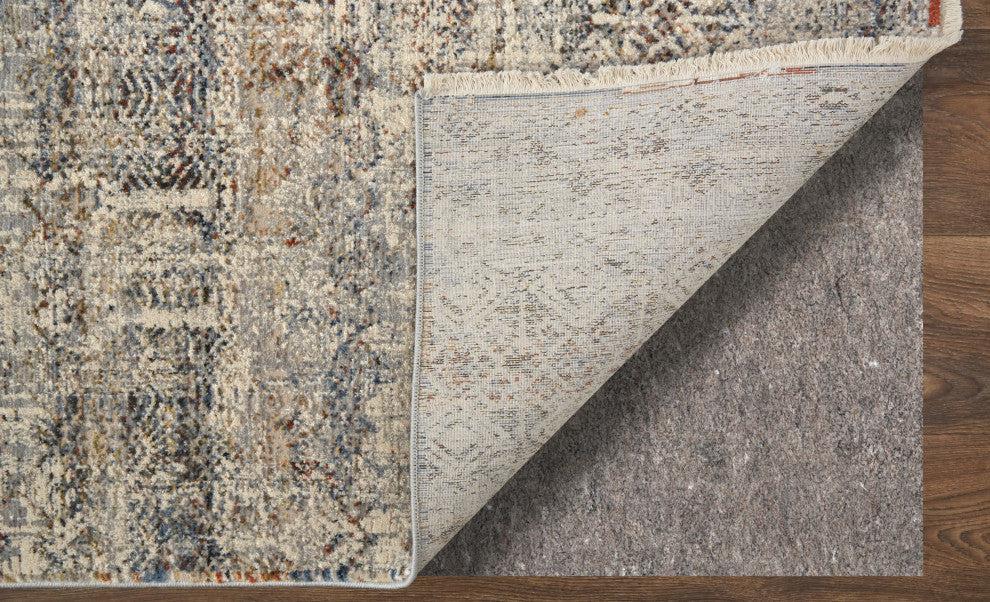 Frencess R39GL Transitional/Rustic/Farmhouse Rug, Gray, 3'x5'