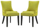 Wheatgrass Marquis Dining Side Chair Fabric Set of 2