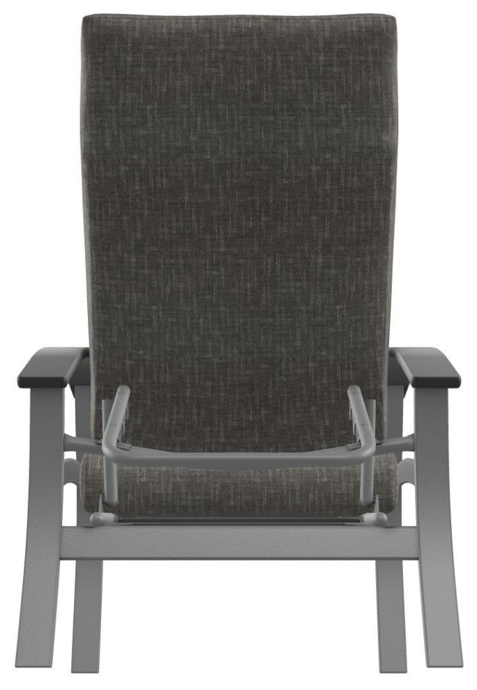 Belle Isle Cushion Outdoor Adjustable Back Chair, Hither Pewter/Graphite