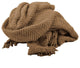 Tweed Knitted Throw Blanket, Amphora Brown, 50"x60"