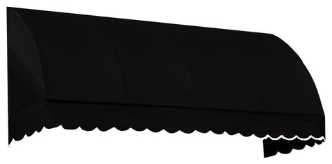 Awntech 5' Savannah Acrylic Fabric Fixed Awning, Black