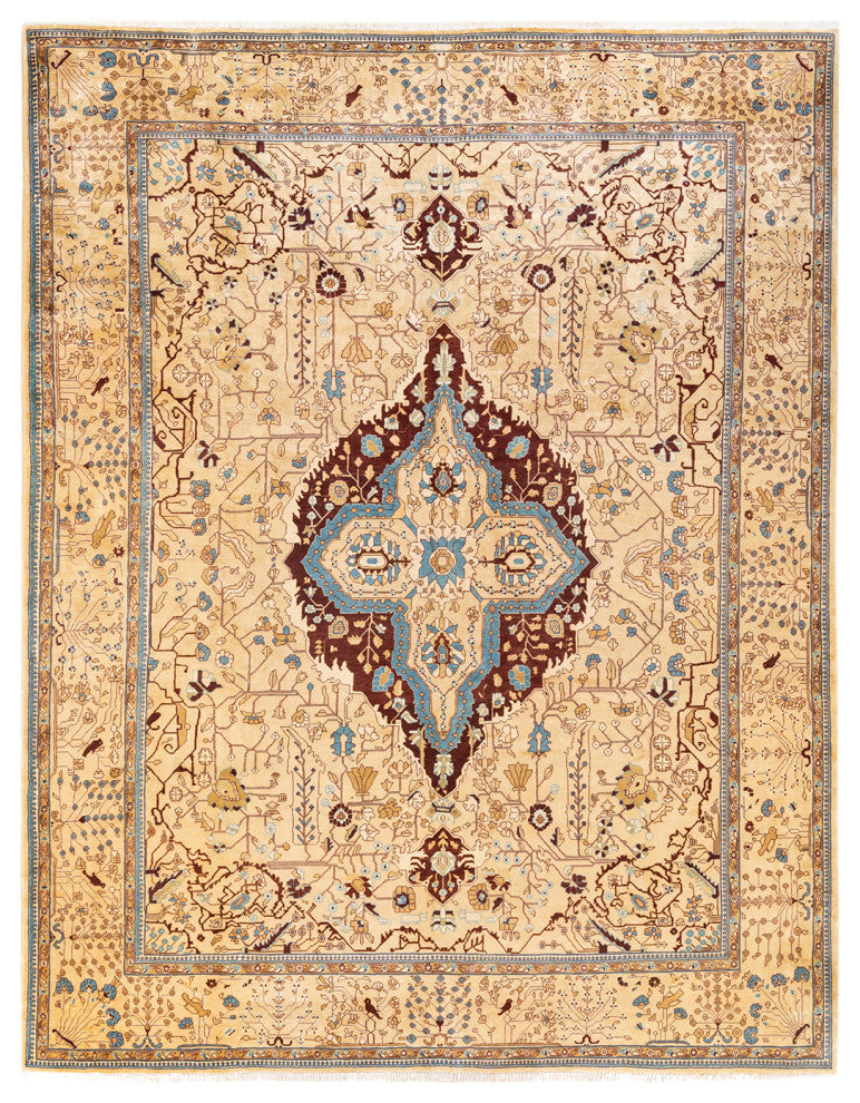 Bano One-of-a-Kind Hand-Knotted Area Rug Ivory, 8'10"x11'3"