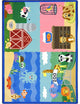 Kid Essentials Rug, Animals All Around, 5'4"x7'8"