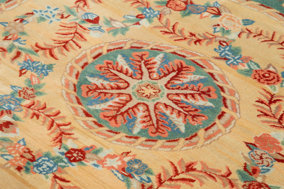 Rug N Carpet - Handmade Oriental 6' 11" x 6' 7" One-of-a-Kind Oushak Area Rug