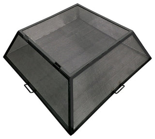 Master Flame Fire Pit Screen, Hinged Access, Stainless Steel, 40"x40