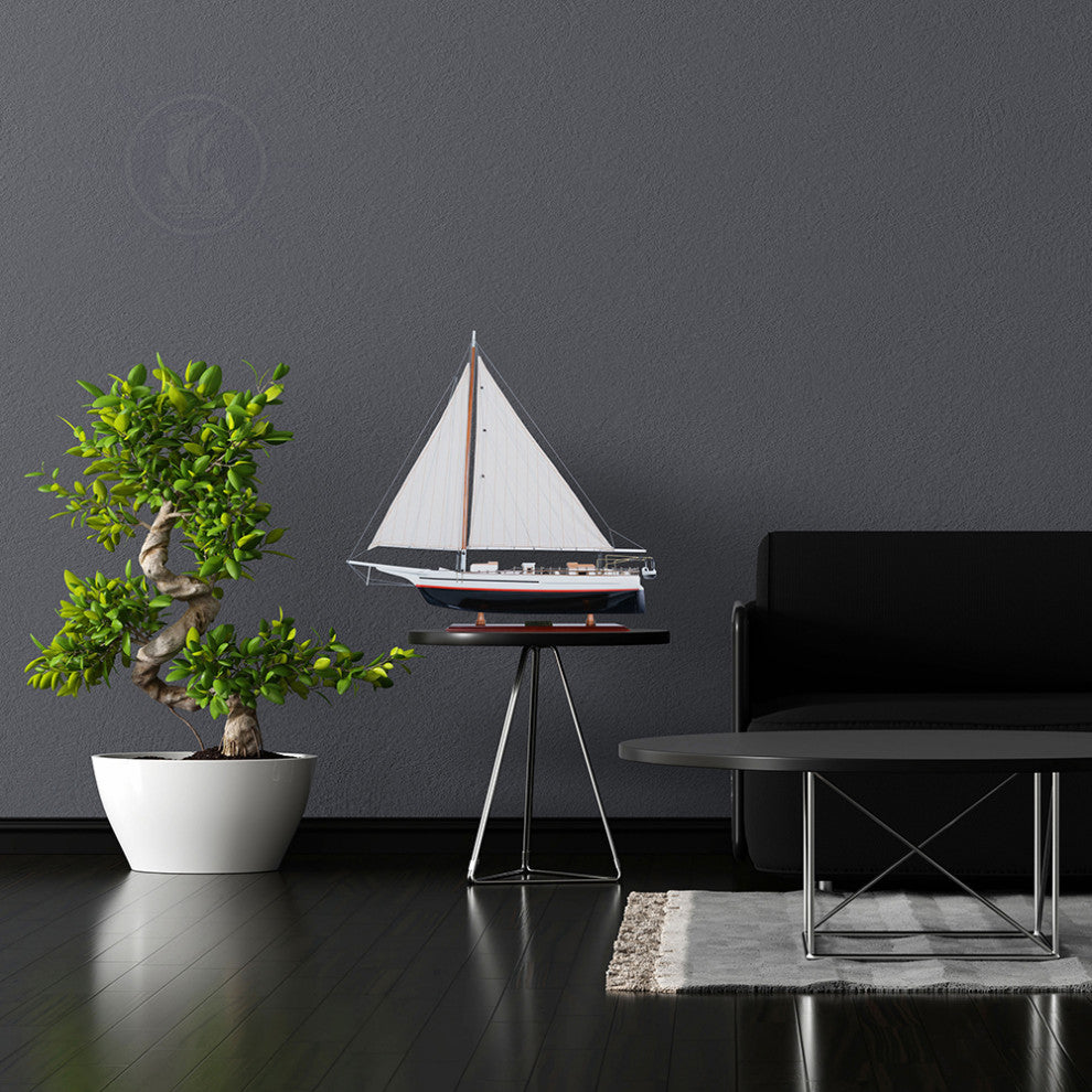 Skipjack Painted (L80) Wooden model sailing boat