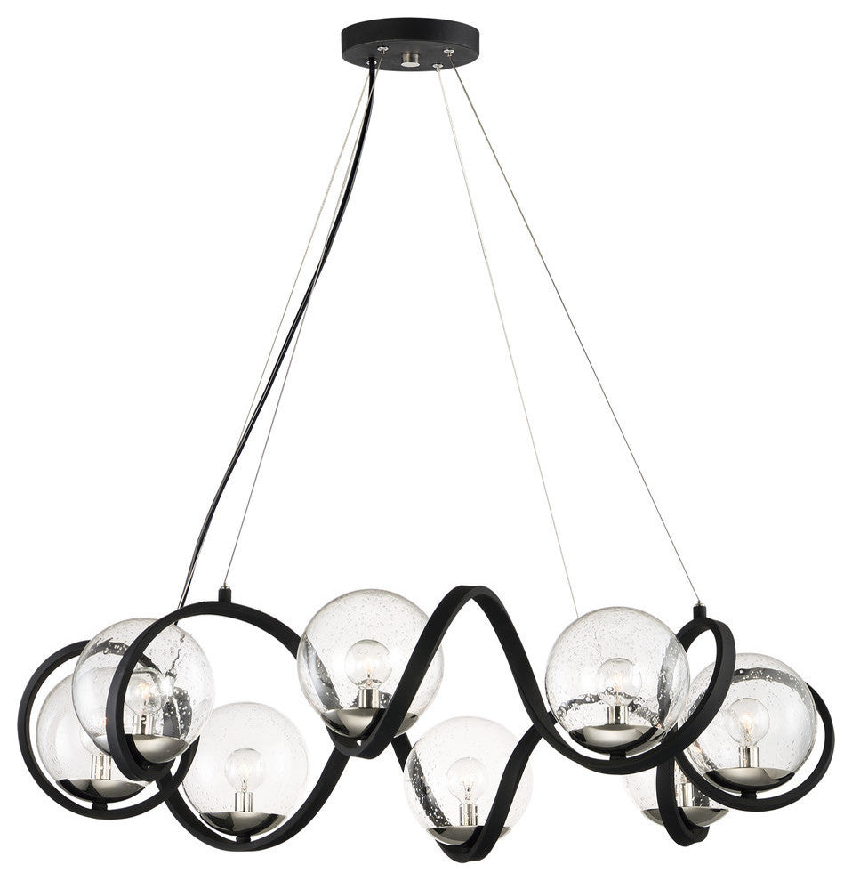 Maxim Curlicue Eight Light Pendant 35108CDBKPN