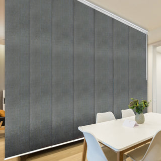 Stormy 7-Panel Track Extendable Vertical Blinds 110-153"W