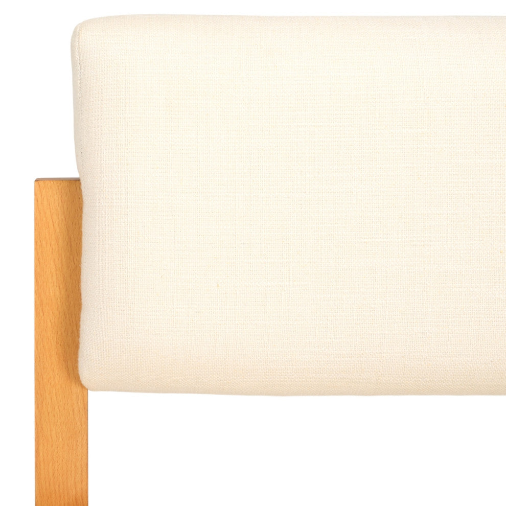 Safavieh Couture Galileo Linen Dining Chair, Sand