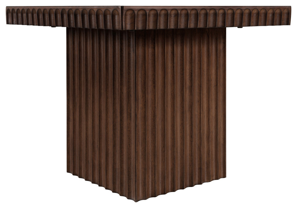 Spencer Oak Veneer Coffee Table, Brown, 18" H, 1 Piece