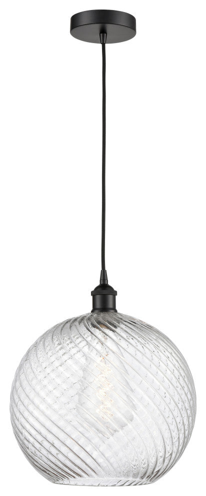 Innovations 616-1P-BK-G1214-12 1-Light Mini Pendant, Matte Black