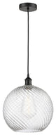 Innovations 616-1P-BK-G1214-12 1-Light Mini Pendant, Matte Black