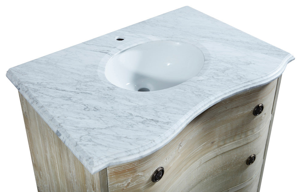 36" Reclaimed Pine Single Bath Vanity