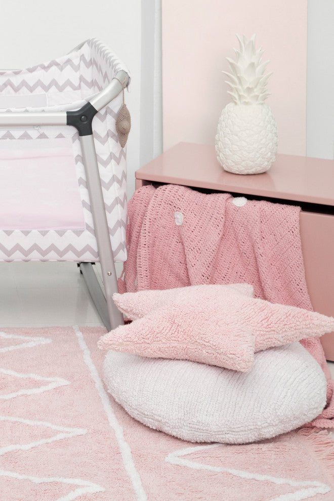 Star Cushion, Light Pink