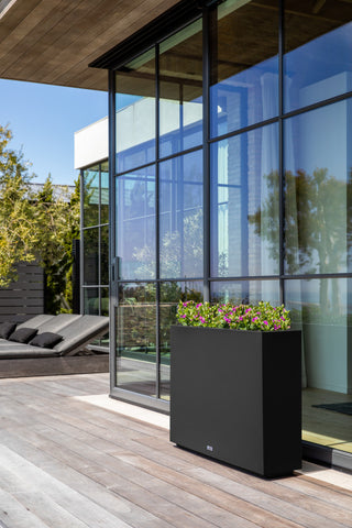 Veradek Block Series Span Planter, Black, Medium