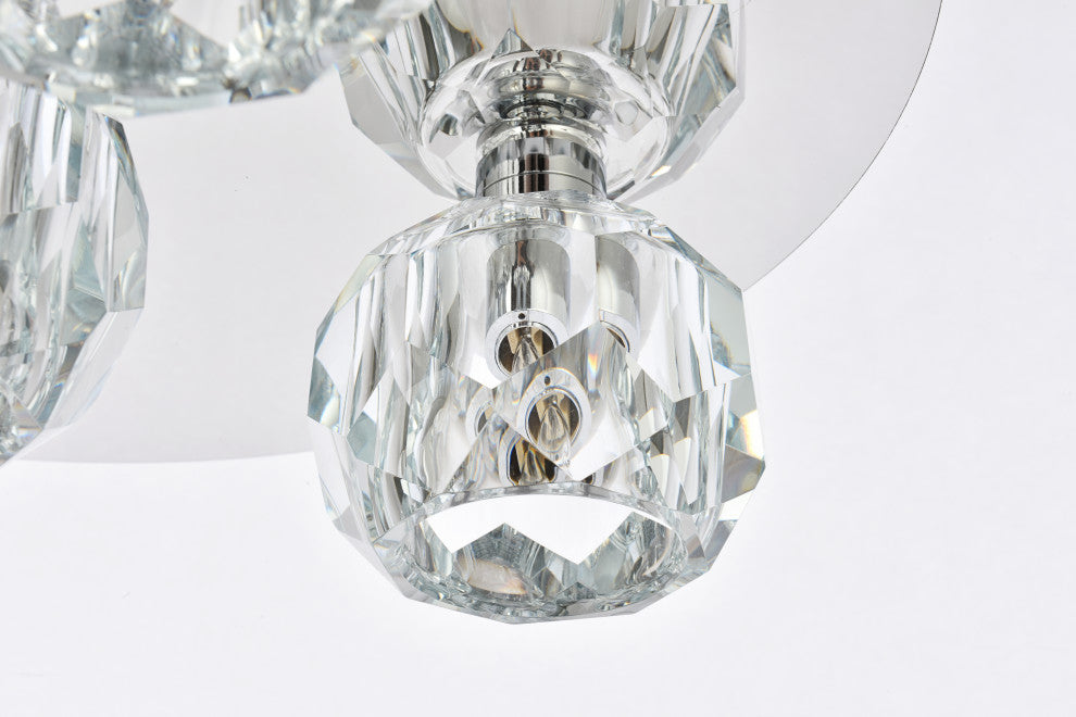5 Light Ceiling Lamp, Chrome