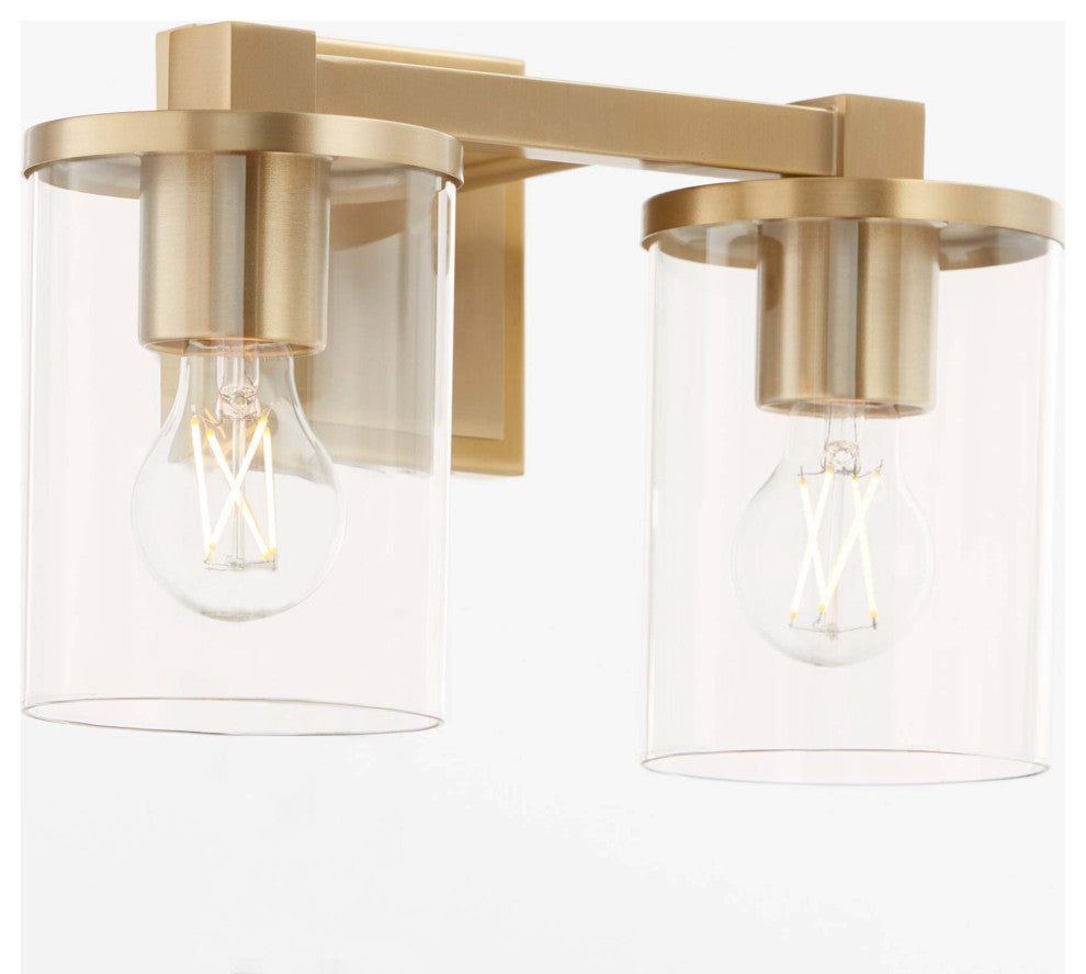 Quorum International 523-2 Bolton 2 Light 14"W Vanity Light - Matte Black