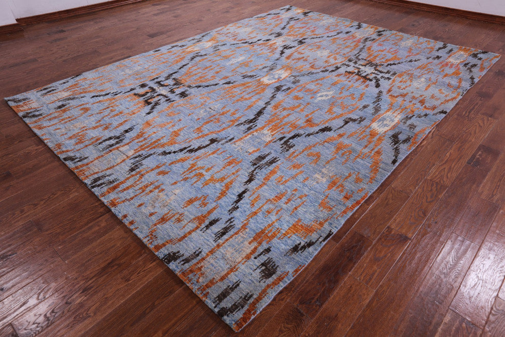 Moroccan Handmade Wool Rug 8' 10" X 12' 0" Q9299