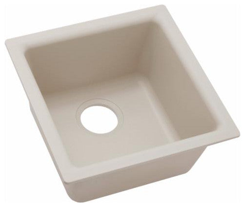 Elkay 15 3/4" Single Bowl Drop In/Undermount Bar/Prep Kitchen Sink, ELG1616GR0