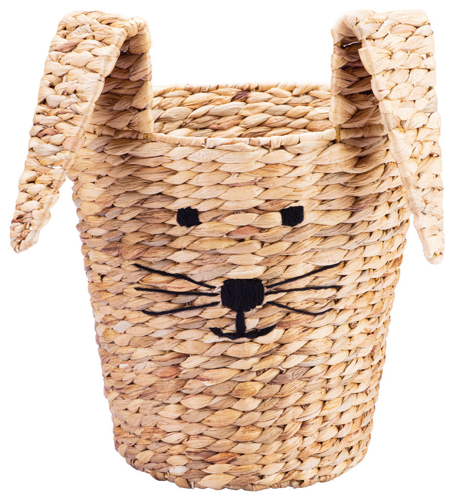 2-Piece Set Round Tapered Bunny Baskets, Natural