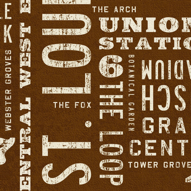 St. Louis Art Sign. St. Louis Wall Art, 24x24