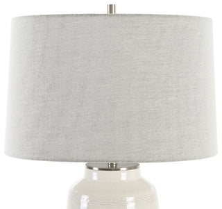 Odawa White Farmhouse Table Lamp