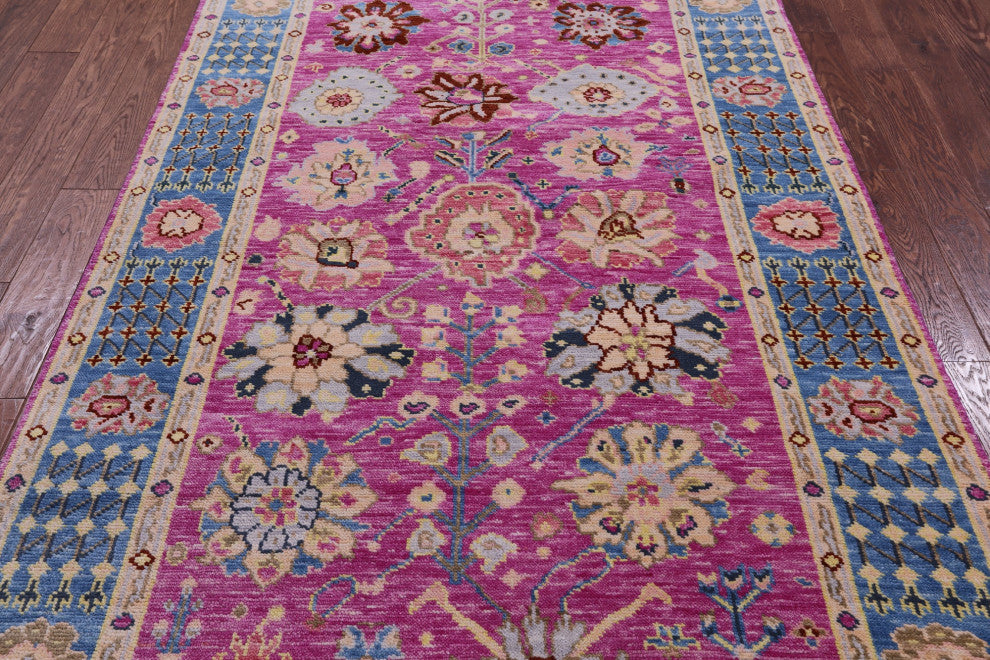 Turkish Oushak Hand Knotted Wool Rug 5' 2" X 8' 1" - Q15353