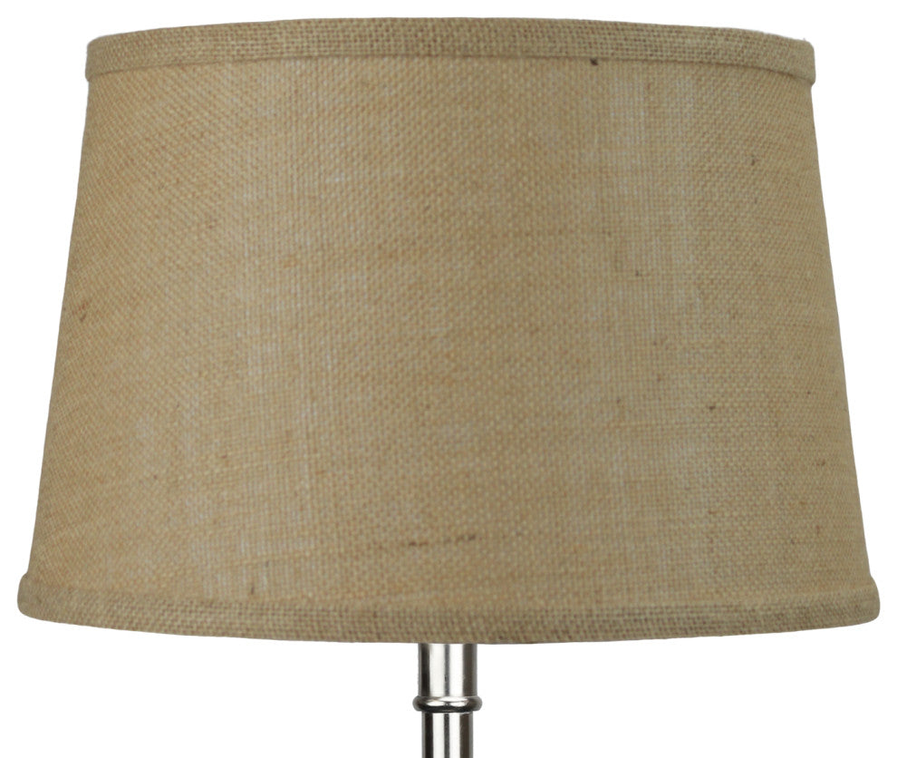 Fenchel Shades 10"x12"x8" Spider Attachment Empire Lamp Shade, Burlap Natural