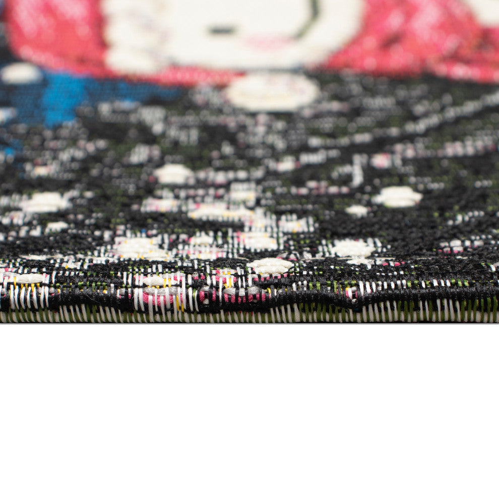 Esencia Truck Load Of Cheer Indoor/Outdoor Mat Midnight 2'5"x3'11"