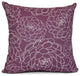 18x18", Olena, Floral Print Pillow, Purple