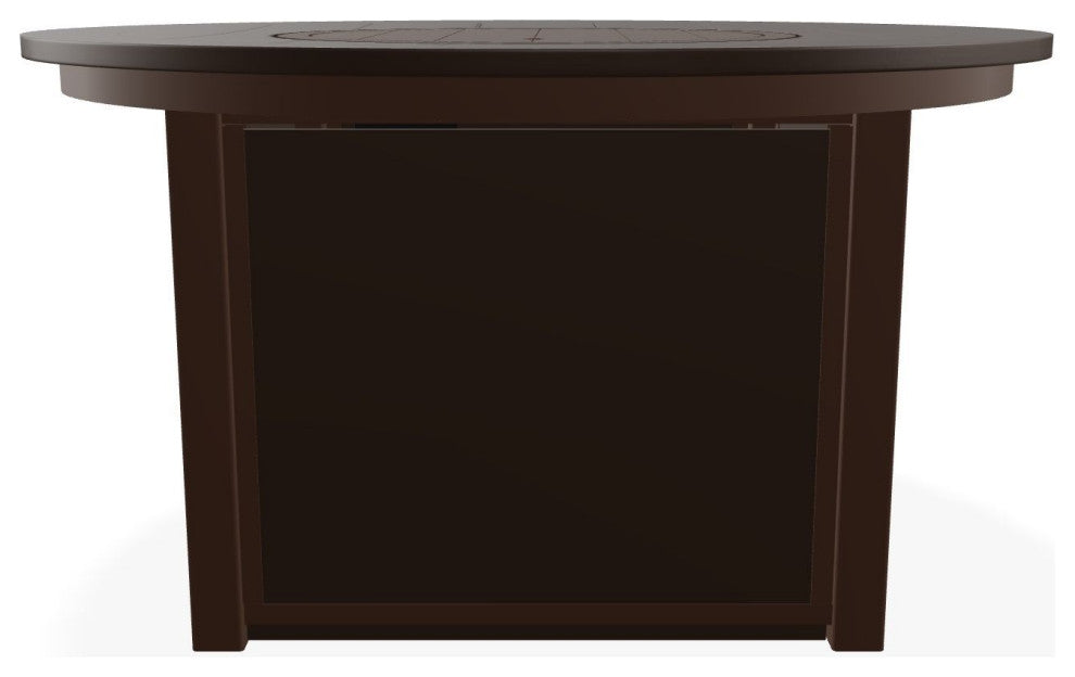 42" Marine Grade Fire Table with Propane Shelf, Kona/Kona