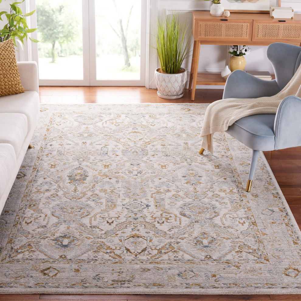 Safavieh Hamilton Collection HLT100F Rug, Grey/Blue, 8' X 10'