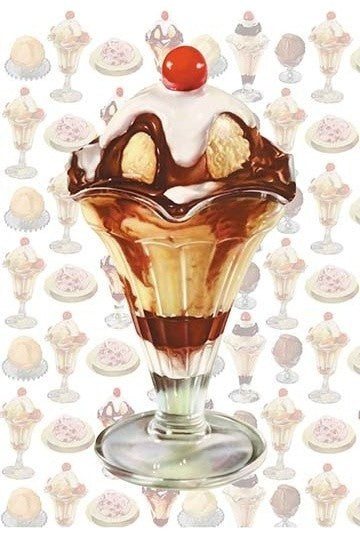 Hot Fudge Sundae - Fine Art Giclee Print 24" x 36"