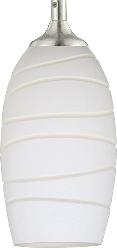 Frosted With White Swirl Glass and Shades