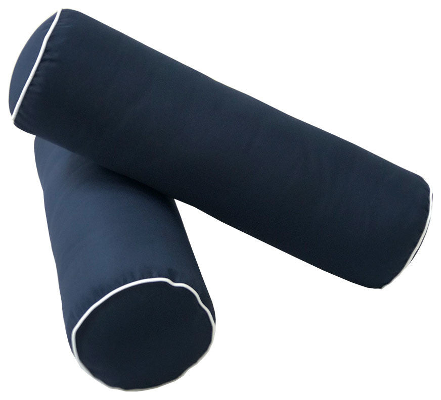 Style6 Twin Size Contrast Pipe Trim Bolster Pillow Outdoor Slip Cover ONLY AD101