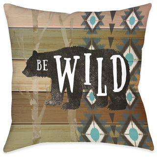 Laural Home Be Wild 18" X 18" Indoor Decorative Pillow