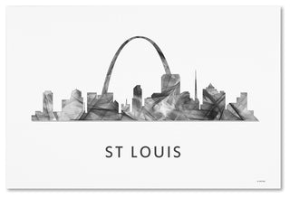 Marlene Watson 'St Louis Missouri Skyline' Canvas Art, 47x30