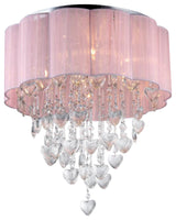 Eos 4-Light Chrome Ceiling Lamp