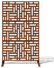 Alta Corten Steel Decorative Screen With Stand, Block