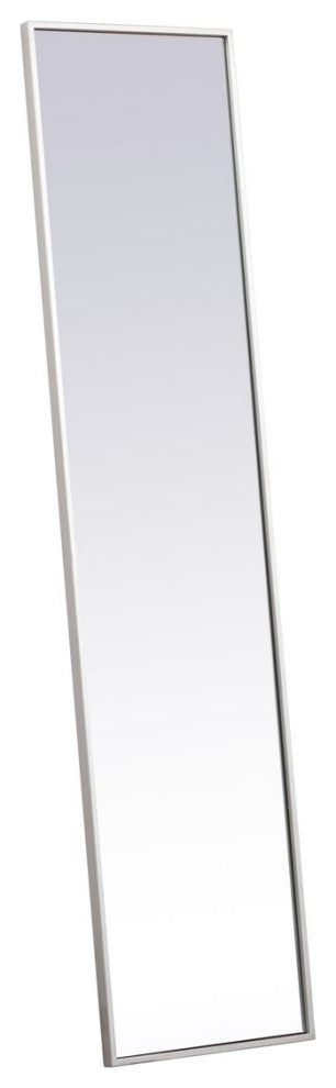 Elegant Decor MR41460S Metal Frame Rectangle Mirror, 14", Silver