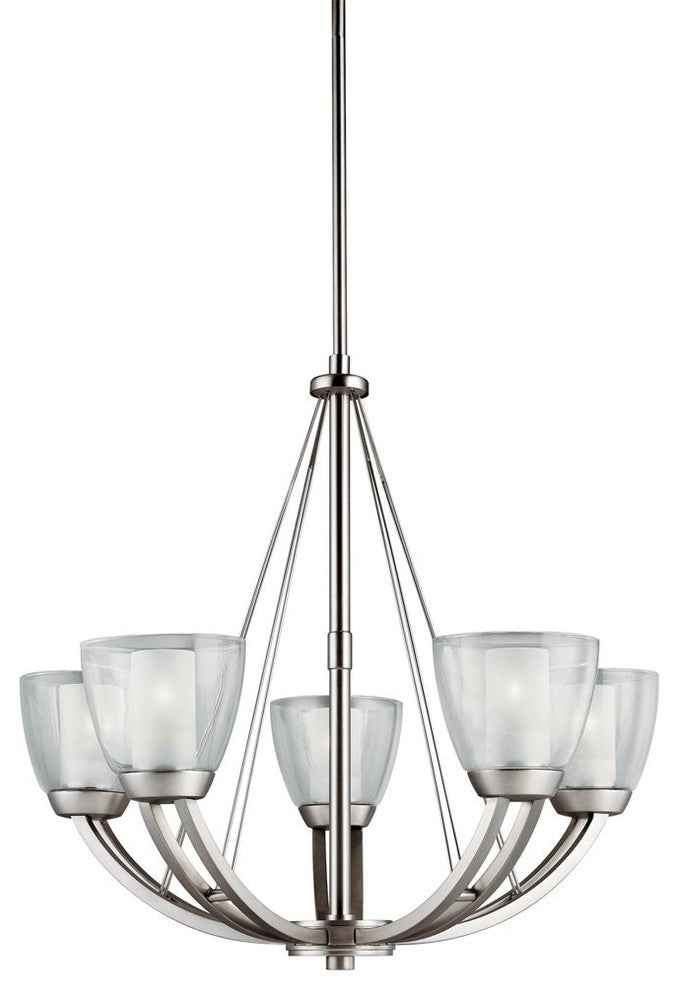 Kichler Lighting 5-Light Lucia Large Chandelier, Brushed Nickel