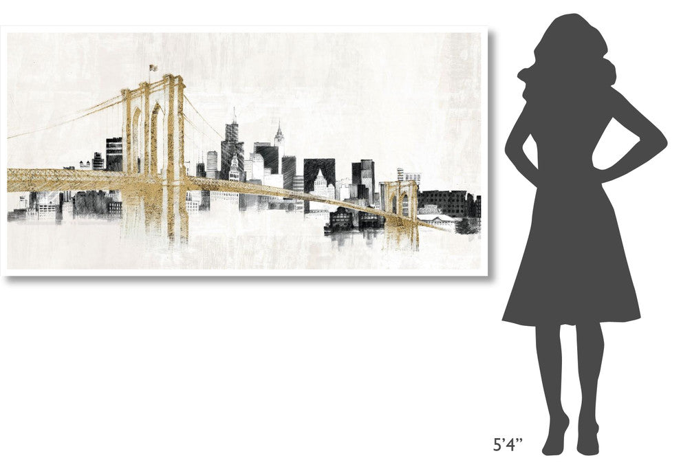 "Skyline Crossing" Digital Paper Print by Avery Tillmon, 74"x38"