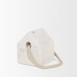 Raena White Marble House Door Stopper